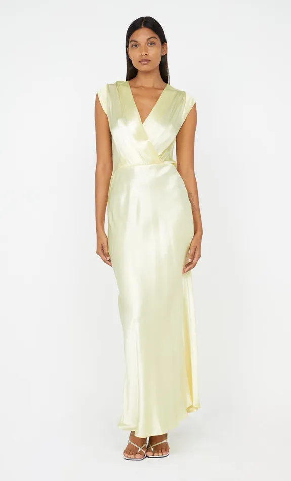 Bec Bridge Event Wear Dresses MOON DANCE MAXI DRESS Ice Yellow 8211 Women