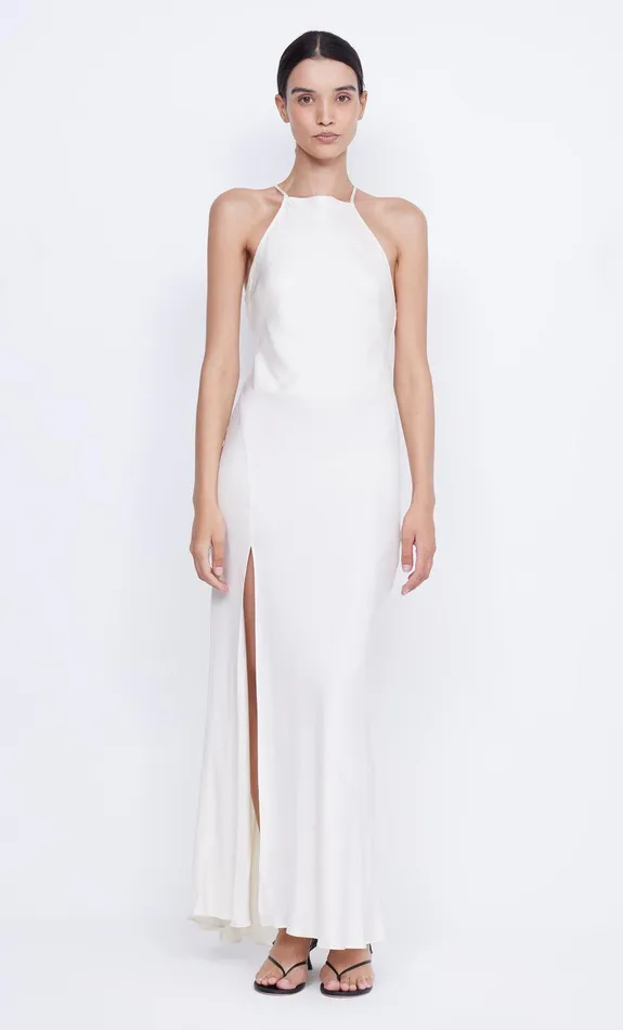 Bec Bridge Maxi Dresses ADORE HALTER MAXI DRESS Cream 8211 Women
