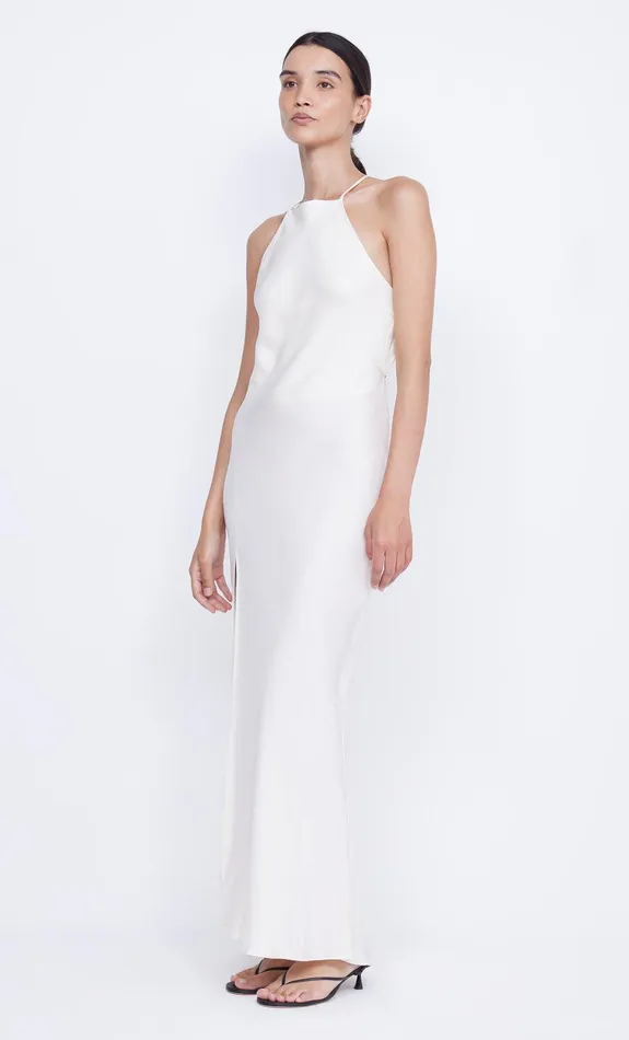 Bec Bridge Maxi Dresses ADORE HALTER MAXI DRESS Cream 8211 Women