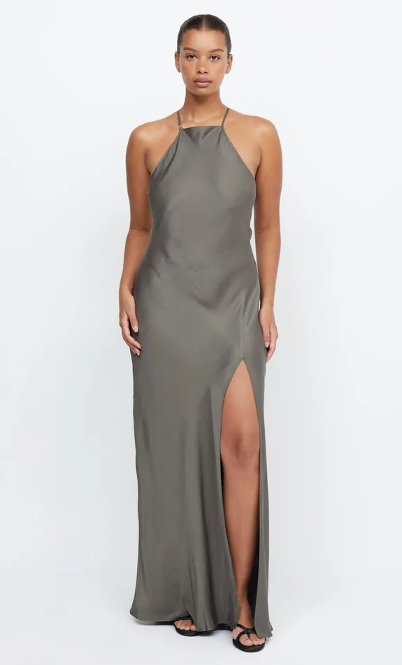 Bec Bridge Maxi Dresses ADORE HALTER MAXI DRESS Dark Willow 8211 Women