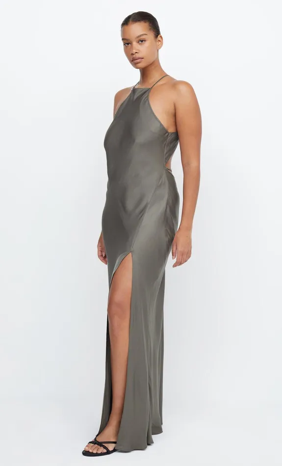 Bec Bridge Maxi Dresses ADORE HALTER MAXI DRESS Dark Willow 8211 Women