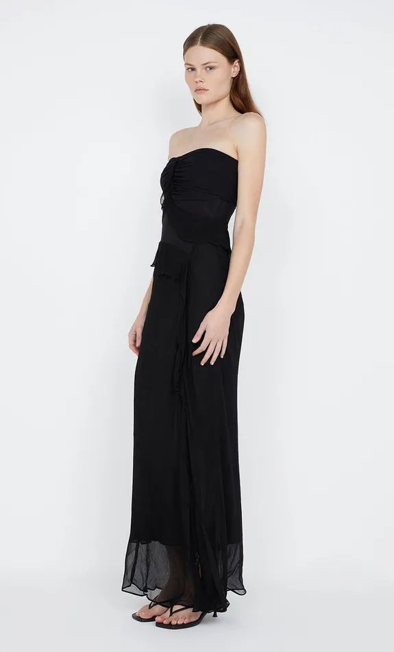 Bec Bridge Maxi Dresses MARESCA STRAPLESS DRESS Black 8211 Women