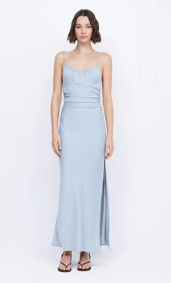 Bec Bridge Maxi Dresses MARI LOU GATHERED MAXI DRESS Dove Blue 8211 Women