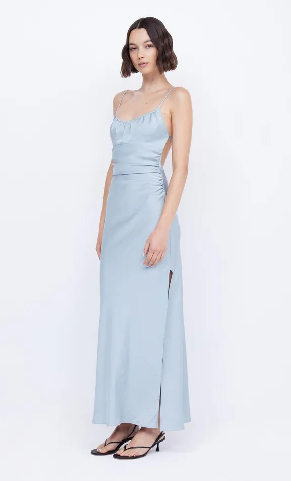 Bec Bridge Maxi Dresses MARI LOU GATHERED MAXI DRESS Dove Blue 8211 Women