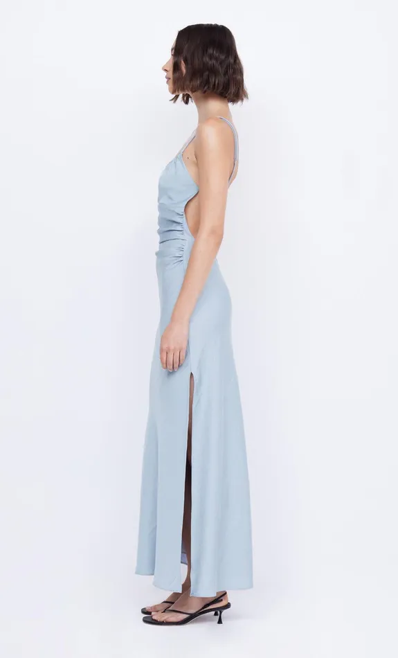 Bec Bridge Maxi Dresses MARI LOU GATHERED MAXI DRESS Dove Blue 8211 Women