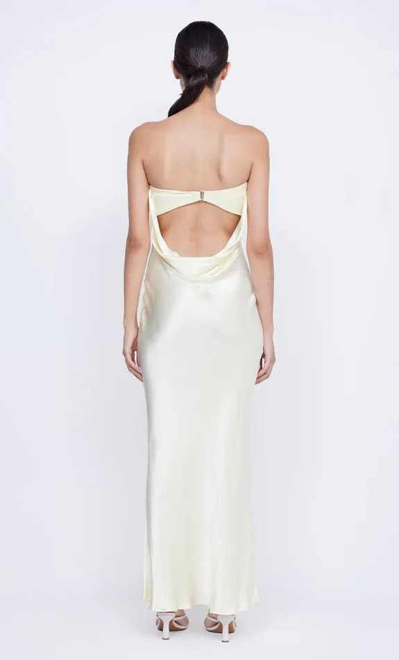 Bec Bridge Maxi Dresses MOON DANCE STRAPLESS DRESS Ice Yellow 8211 Women