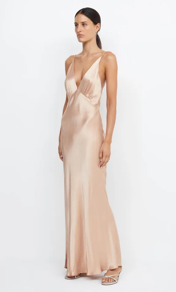 Bec Bridge Maxi Dresses MOON DANCE V MAXI DRESS Rose Gold 8211 Women