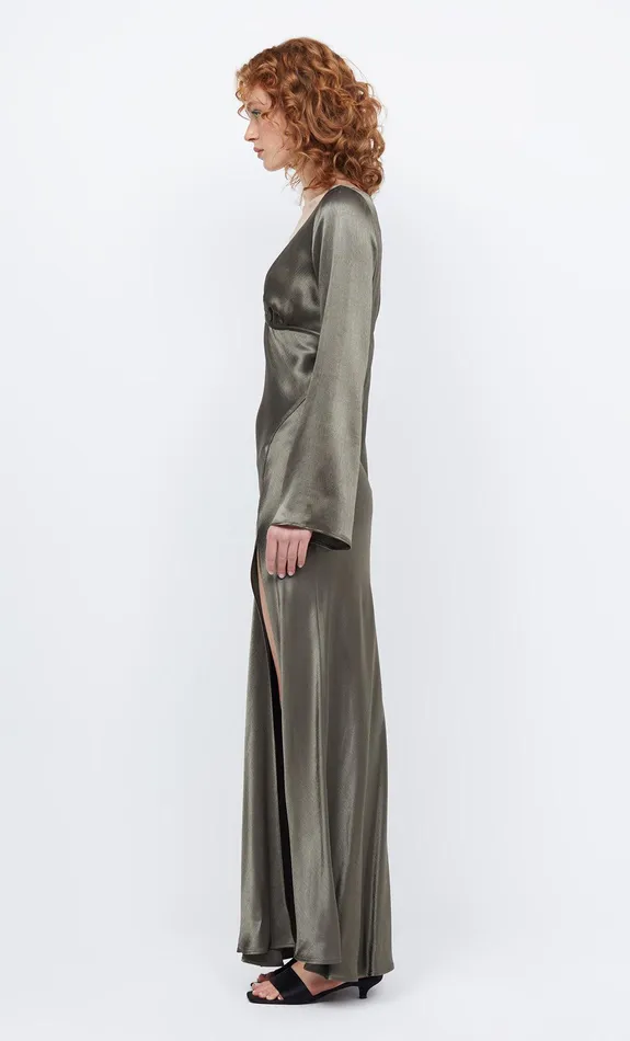 Bec Bridge Maxi Dresses REN LONG SLEEVE MAXI DRESS Dark Willow 8211 Women