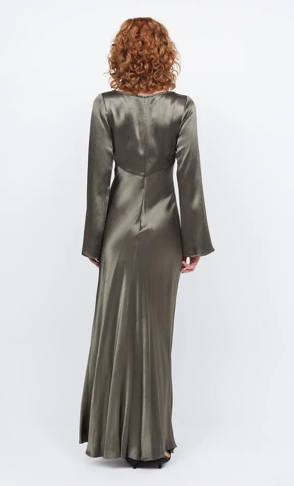 Bec Bridge Maxi Dresses REN LONG SLEEVE MAXI DRESS Dark Willow 8211 Women