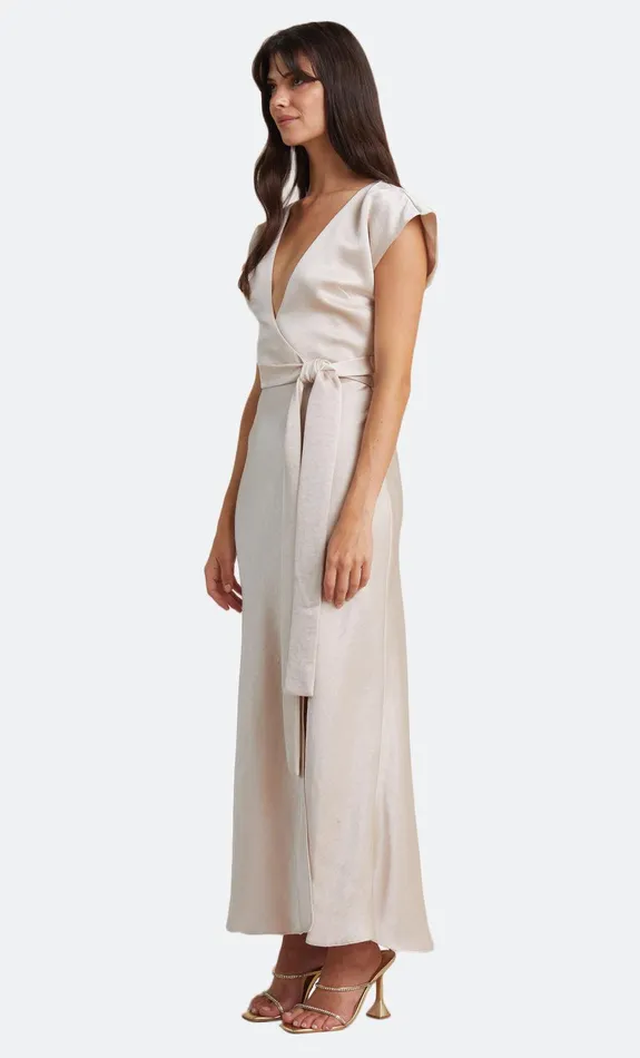 Bec Bridge Maxi Dresses THE DREAMER WRAP DRESS Sand 8211 Women