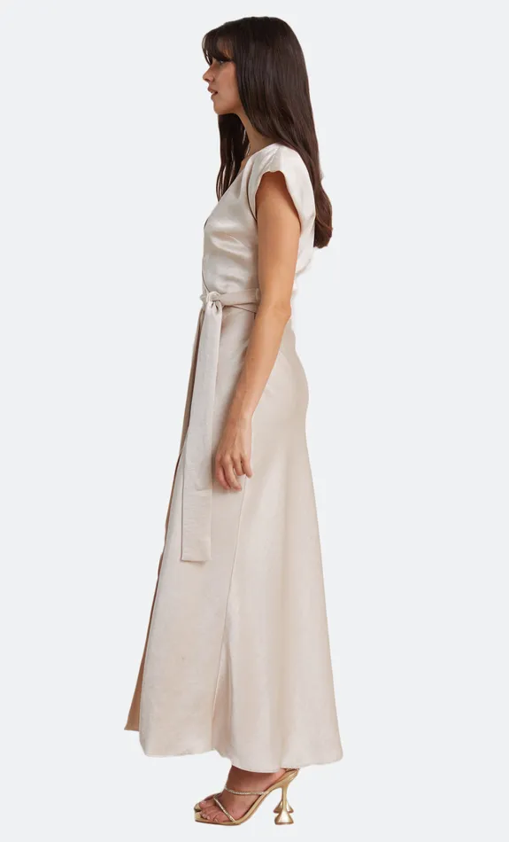 Bec Bridge Maxi Dresses THE DREAMER WRAP DRESS Sand 8211 Women