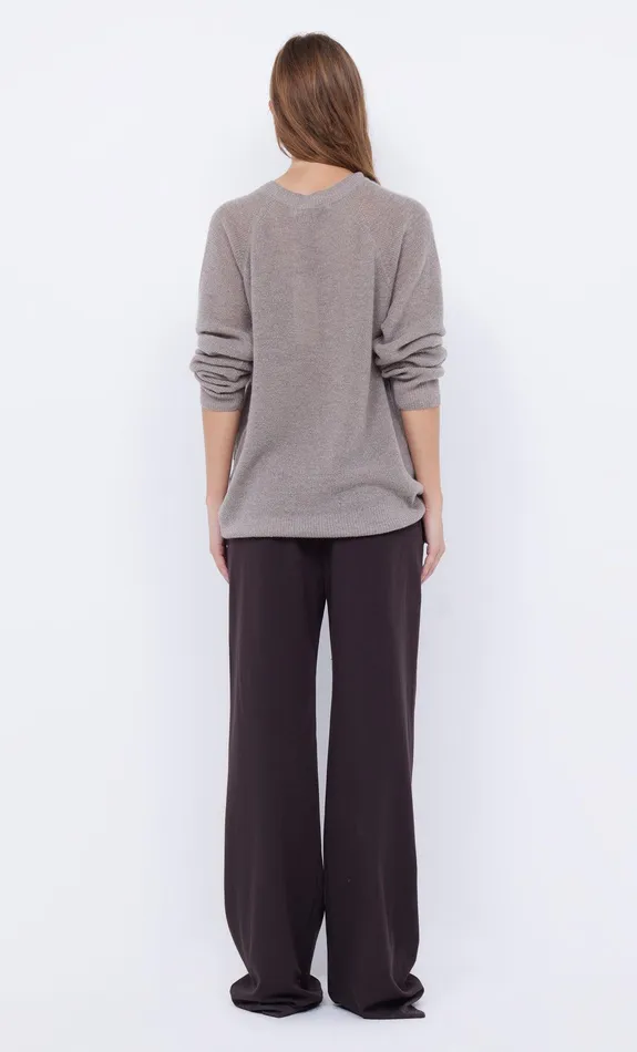 Bec Bridge Tops GEORGIA CREW NECK JUMPER Greige 8211 Women