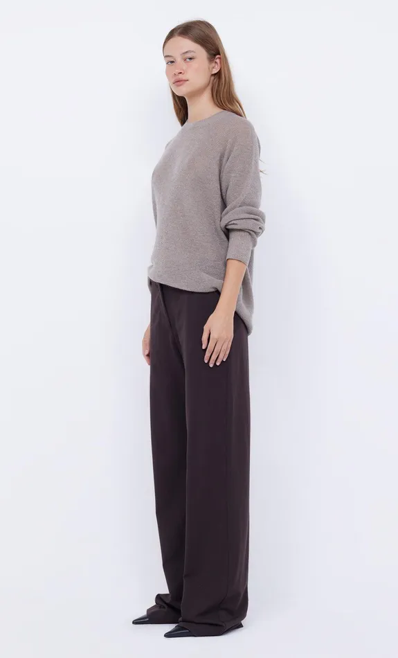 Bec Bridge Tops GEORGIA CREW NECK JUMPER Greige 8211 Women