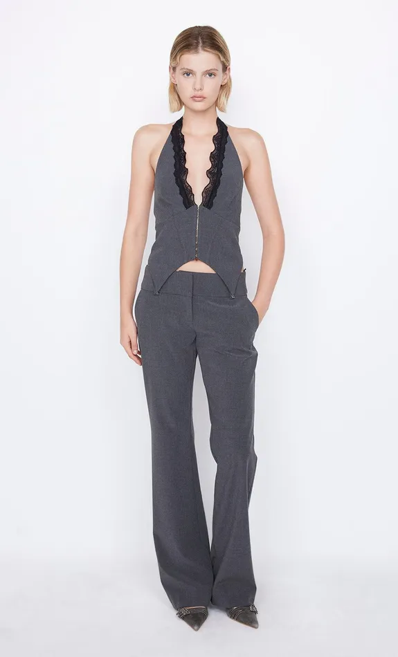 Bec Bridge Tops NAIDA HALTER TOP Charcoal 8211 Women