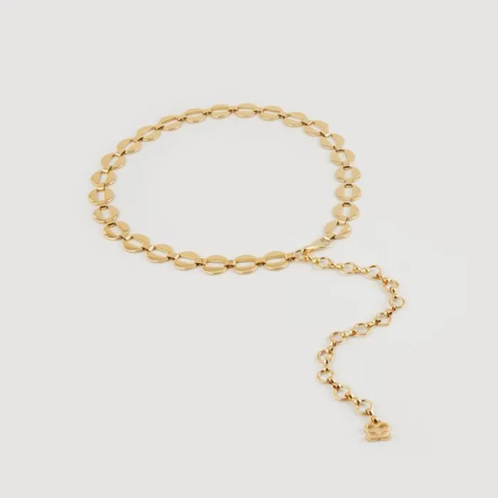 Belts Women SANDRO Embellished Chain Belt Gold