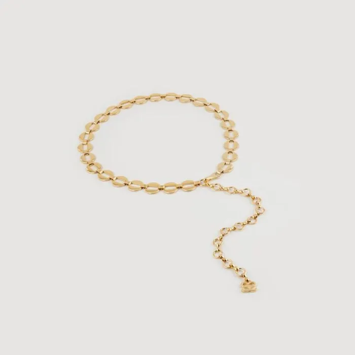 Belts Women SANDRO Embellished Chain Belt Gold