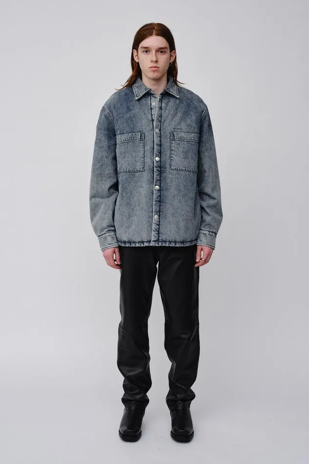 Blake Denim Winter 8211 Seam Blue Men Won Hundred Coats and Jackets