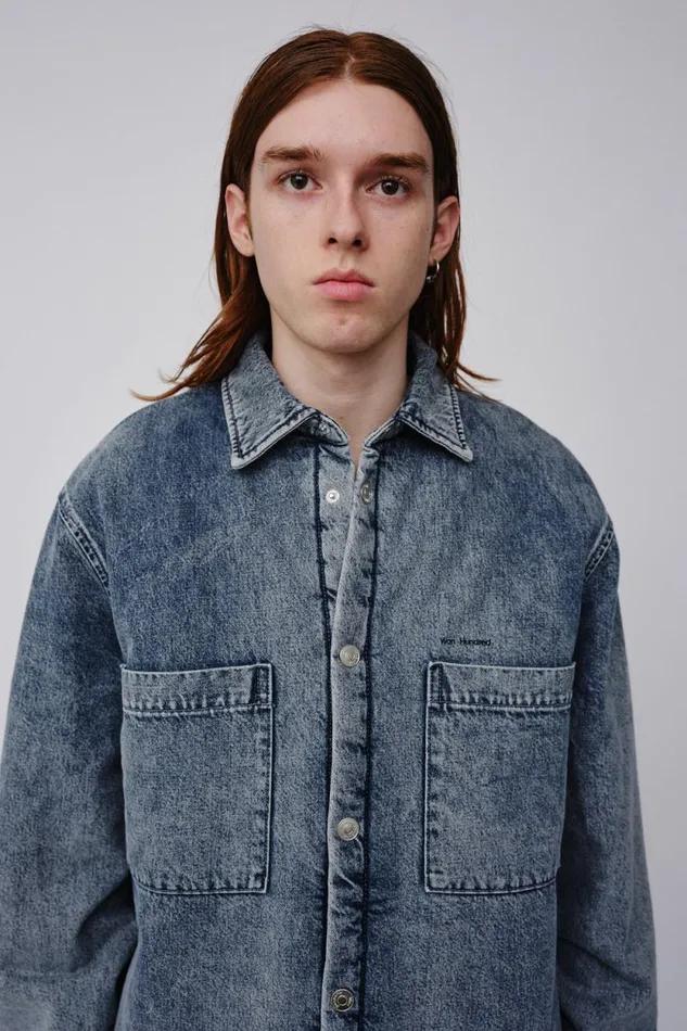 Blake Denim Winter 8211 Seam Blue Men Won Hundred Coats and Jackets