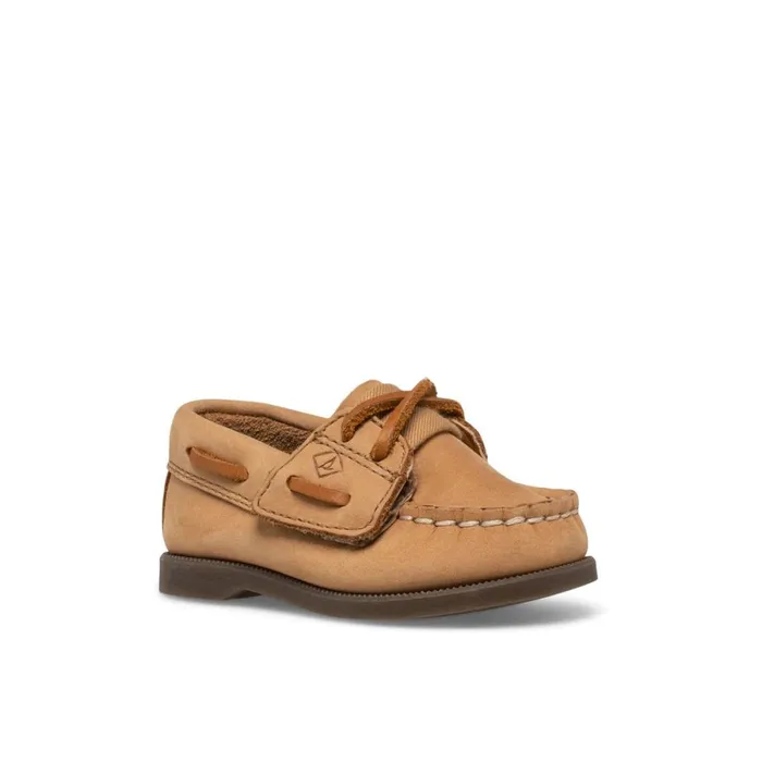 Boat Shoes Kids Sperry Authentic Original Crib Hook and Loop Boat Shoe Natural