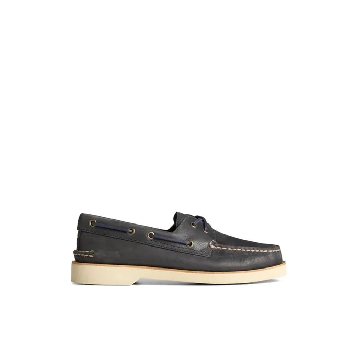 Boat Shoes Men Sperry Authentic Original Double Sole Cross Lace Boat Shoe Navy