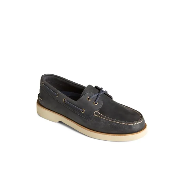 Boat Shoes Men Sperry Authentic Original Double Sole Cross Lace Boat Shoe Navy