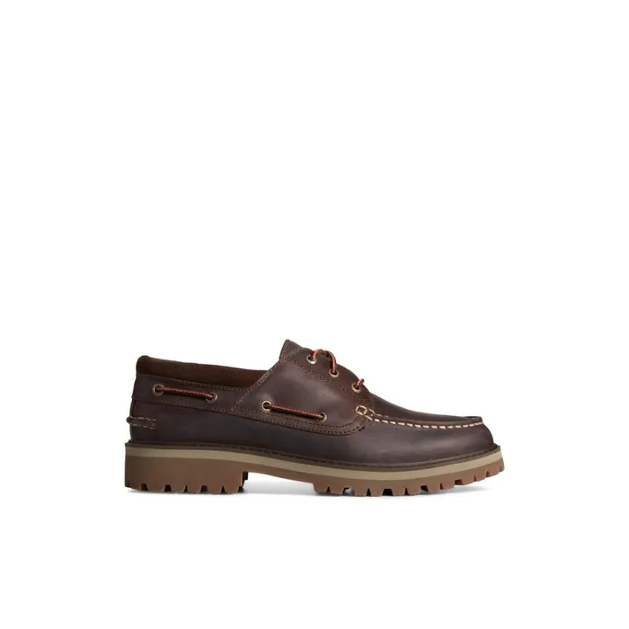 Boat Shoes Men Sperry Authentic Original Unlined Lug 3Eye Boat Shoe Brown