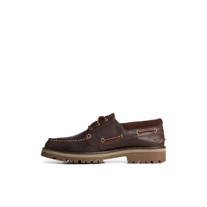Boat Shoes Men Sperry Authentic Original Unlined Lug 3Eye Boat Shoe Brown