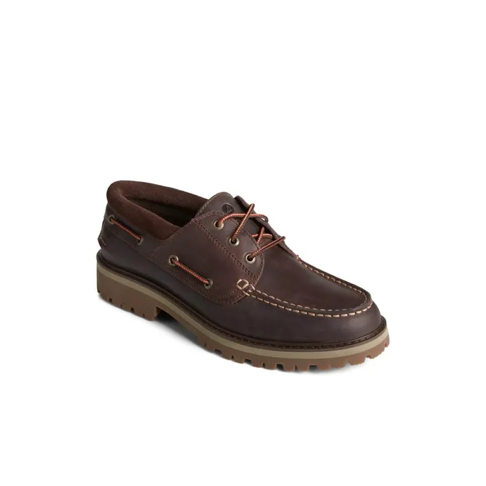 Boat Shoes Men Sperry Authentic Original Unlined Lug 3Eye Boat Shoe Brown