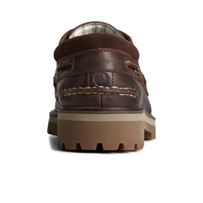 Boat Shoes Men Sperry Authentic Original Unlined Lug 3Eye Boat Shoe Brown