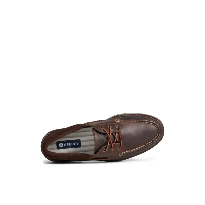 Boat Shoes Men Sperry Authentic Original Unlined Lug 3Eye Boat Shoe Brown