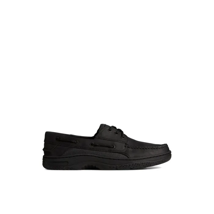 Boat Shoes Men Sperry Billfish 3Eye Leather Boat Shoe Black
