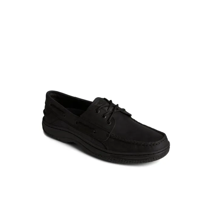 Boat Shoes Men Sperry Billfish 3Eye Leather Boat Shoe Black