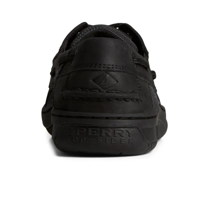 Boat Shoes Men Sperry Billfish 3Eye Leather Boat Shoe Black