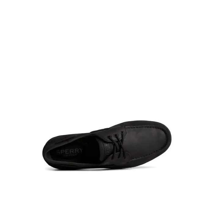 Boat Shoes Men Sperry Billfish 3Eye Leather Boat Shoe Black