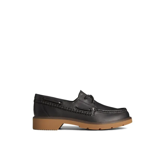 Boat Shoes Women Sperry Wells Boat Shoes Black