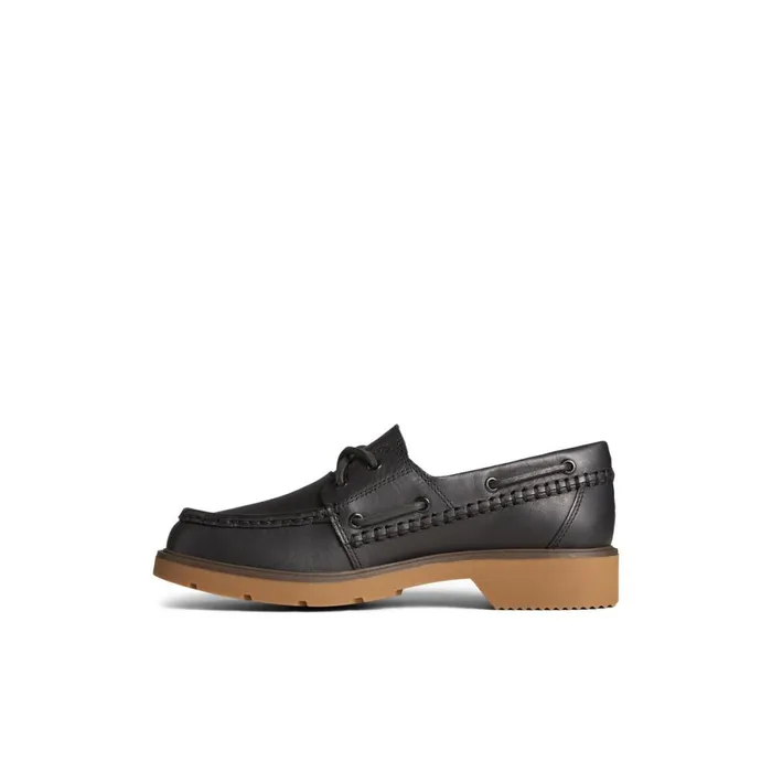 Boat Shoes Women Sperry Wells Boat Shoes Black