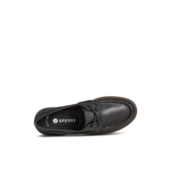 Boat Shoes Women Sperry Wells Boat Shoes Black