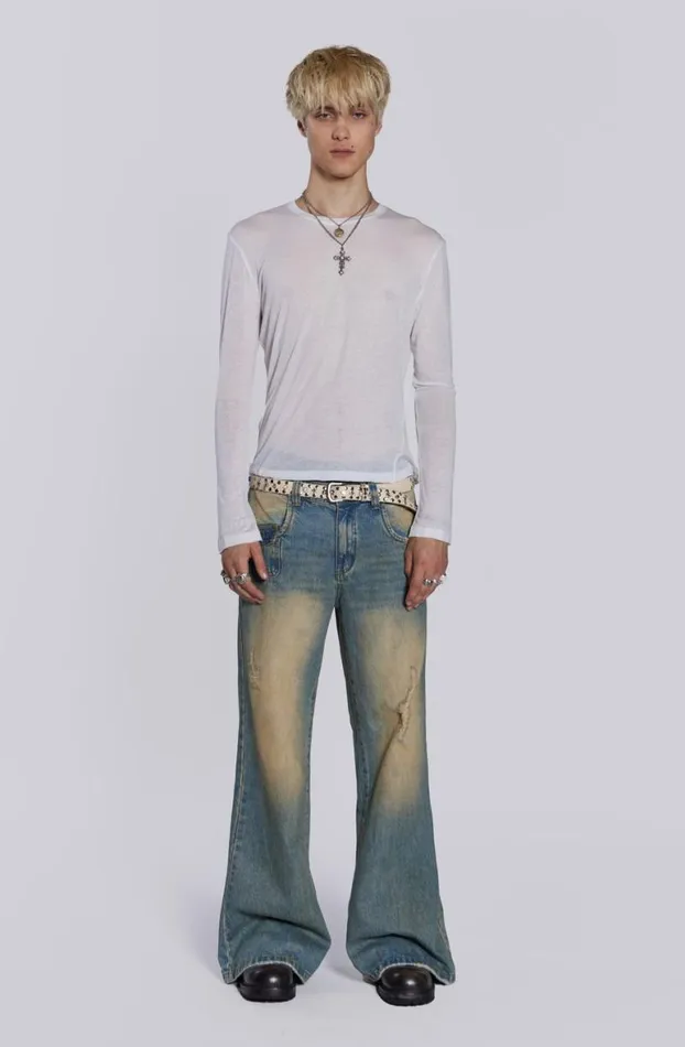 Bootcut Jeans Men Jaded London Sandwash Blaze Jean