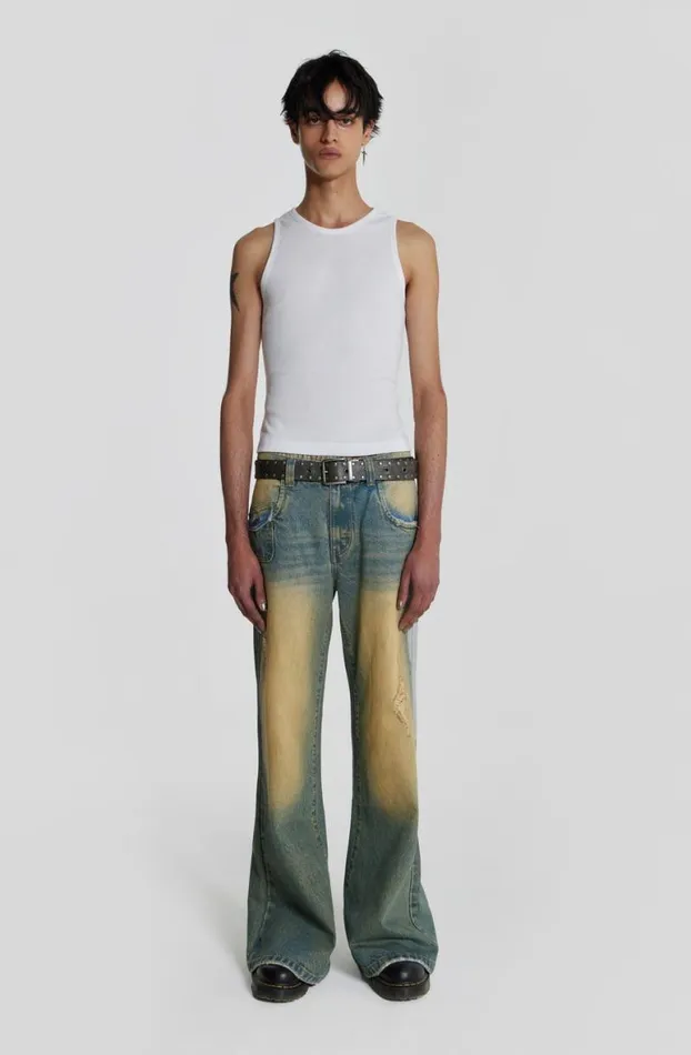 Bootcut Jeans Men Jaded London Sandwash Blaze Jean