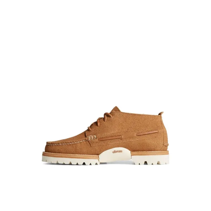 Boots Men Sperry Authentic Original Vibram Suede Chukka Medium Beige
