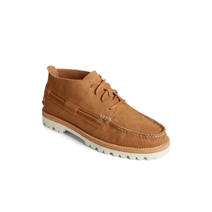 Boots Men Sperry Authentic Original Vibram Suede Chukka Medium Beige