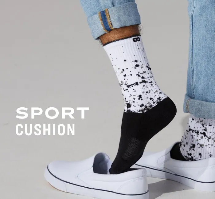 Bowo Cushion Crew White Black Socks 3 Pack Men Pair Of Thieves Crew