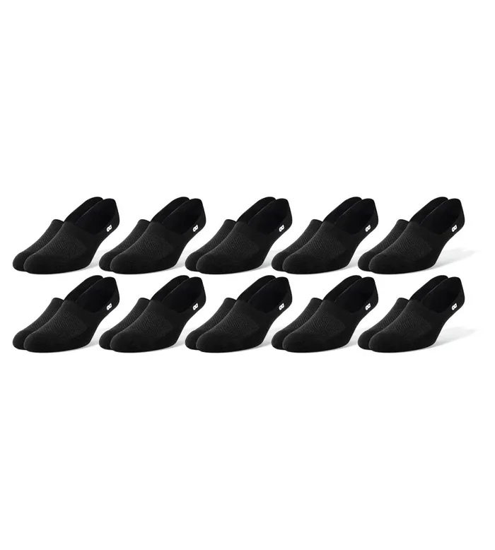 Bowo Cushion No Show Black White Socks 10 Pack Men Pair Of Thieves No Show