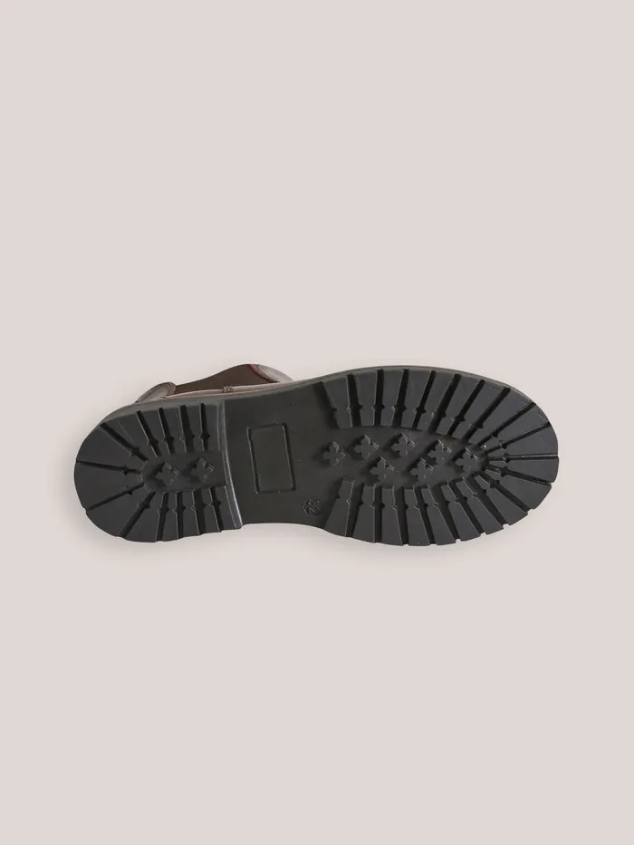 Boys Cyrillus Shoes Leather Chelsea Boots Chocolat