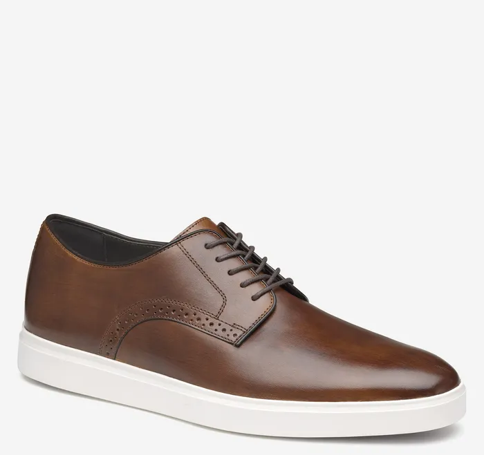 Brody Plain Toe Brown HandStained Full Grain Men Dress Shoes Johnston and Murphy