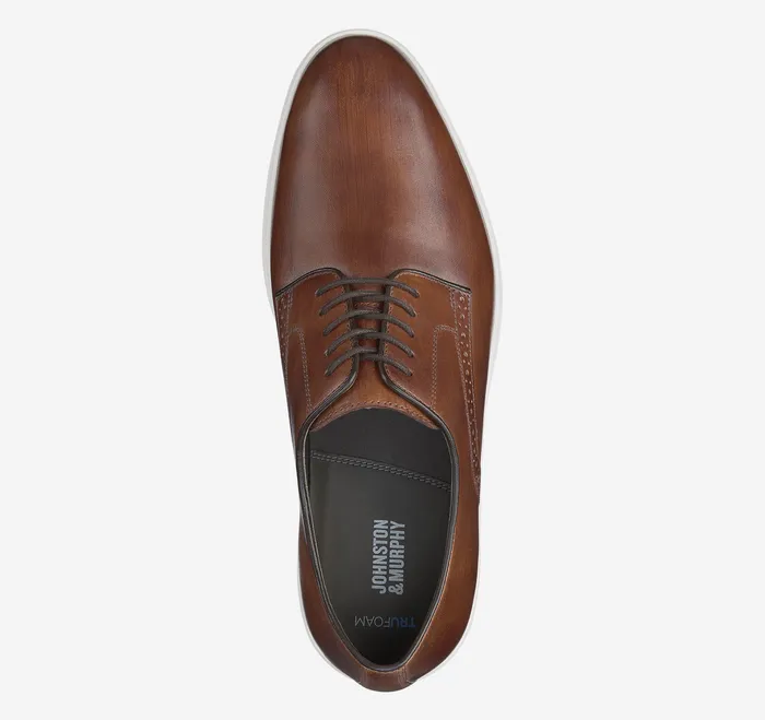 Brody Plain Toe Brown HandStained Full Grain Men Dress Shoes Johnston and Murphy