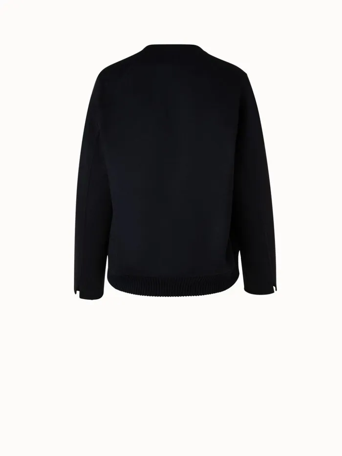 Cashmere DoubleFace Bomber Jacket Black Women Akris Jackets