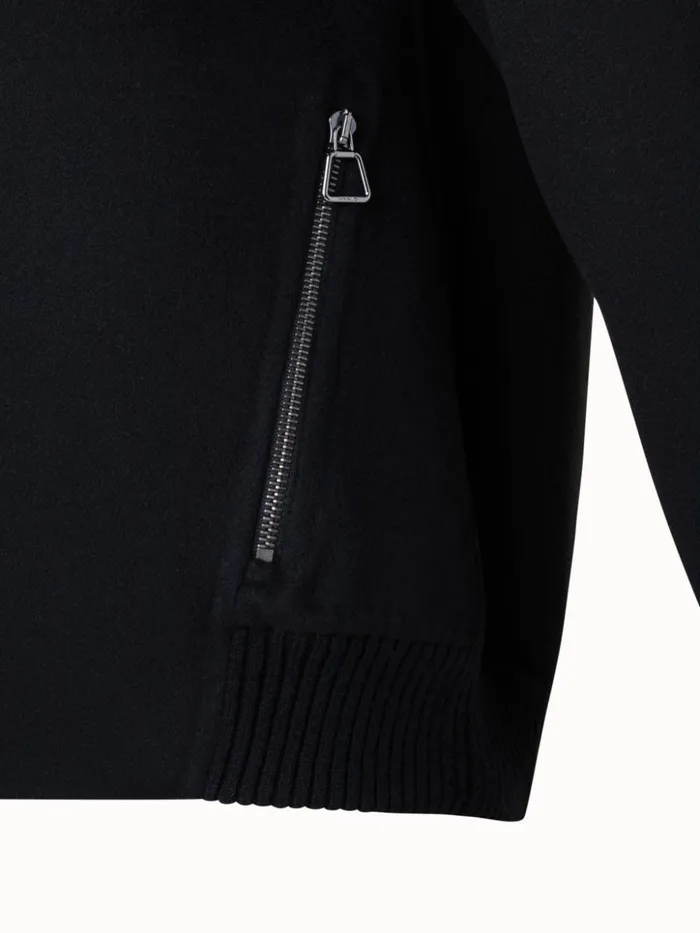 Cashmere DoubleFace Bomber Jacket Black Women Akris Jackets