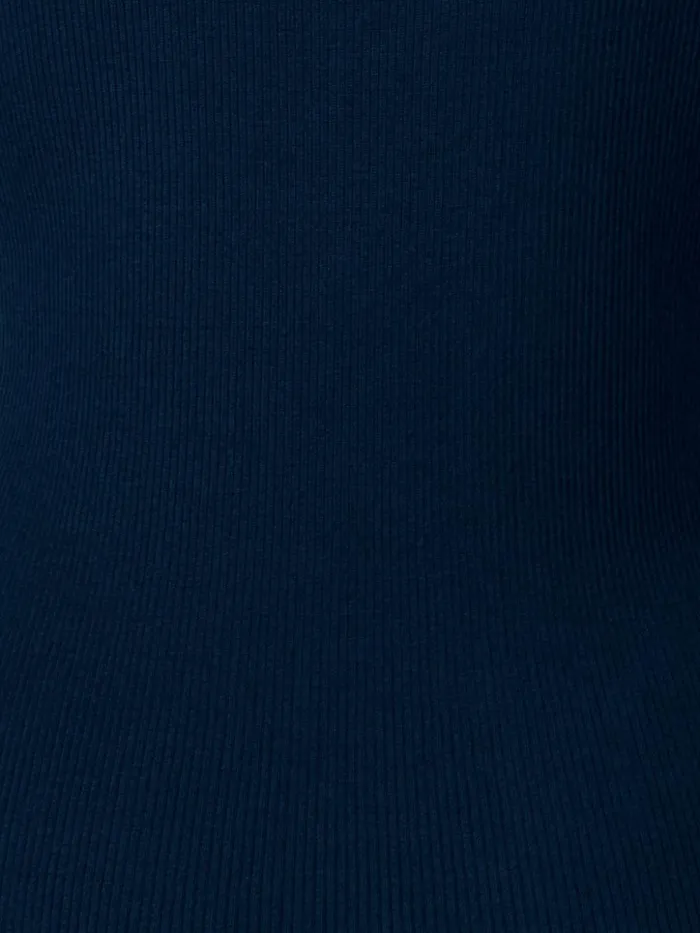 Cashmere Silk Rib Knit Pullover Navy Women Akris Knitwear