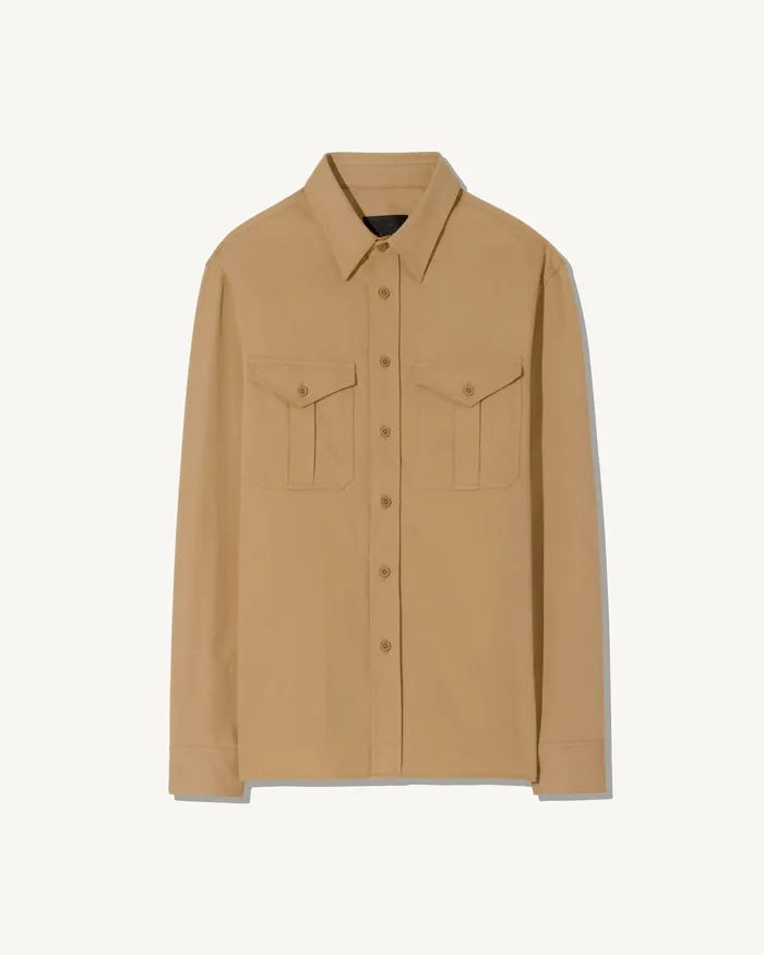 CHRISTOPHE SHIRT Desert Khaki Men Shirts Nili Lotan